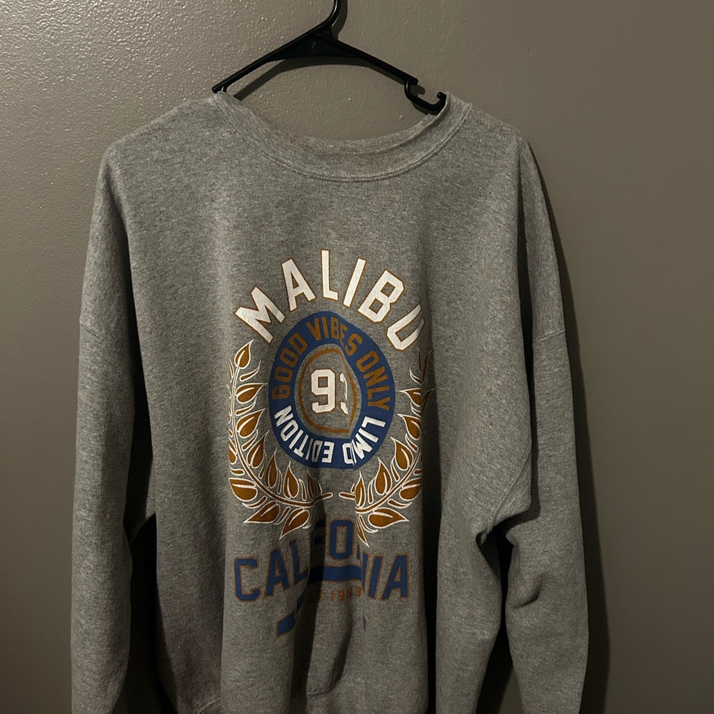 Gray Graphic Sweater